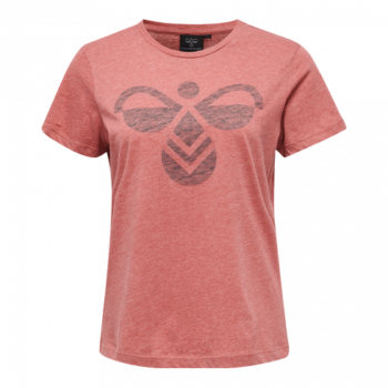 hummel-aw-fauna-tee-201-605-3494-dame-t-shirt-roed-a
